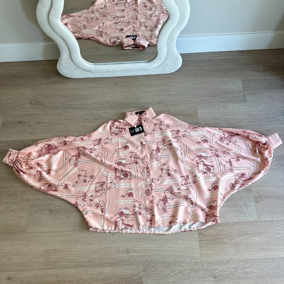 beulahstyle - pink stain shirt ONESIZE - Picture 4 of 8